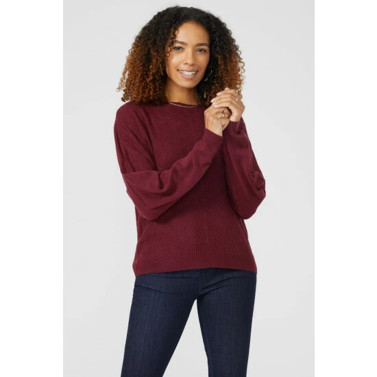 Maine Deco Stitch Dolman Sleeve Ultrasoft Jumper For Female 11 Maine Deco Stitch Dolman Sleeve Ultrasoft Jumper For Female - Image 9