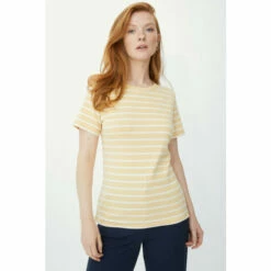 Maine Breton Stripe Scoop Neck T-shirt For Female -Maine New England Shop unnamed file 1872