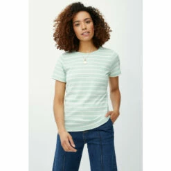 Maine Breton Stripe Scoop Neck T-shirt For Female -Maine New England Shop unnamed file 1888