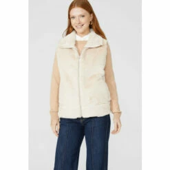Maine Faux Fur Gilet With Sheepskin Liner For Female -Maine New England Shop unnamed file 1900