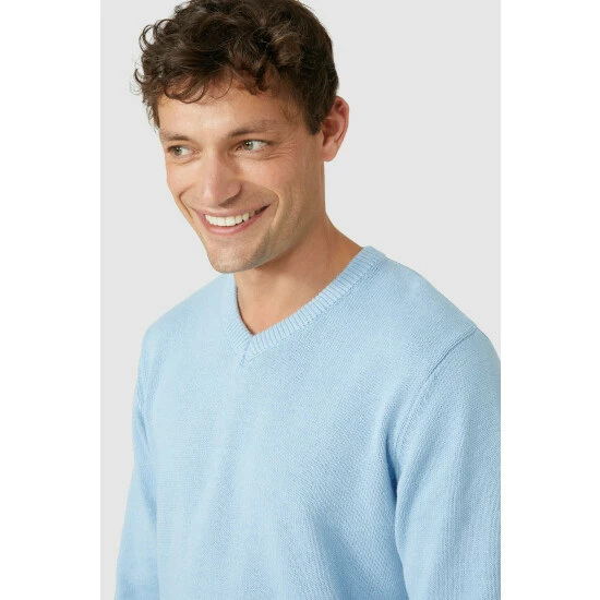 Maine Premium Pure Cotton V-neck Jumper For Male 10 Maine Premium Pure Cotton V-neck Jumper For Male - Image 8