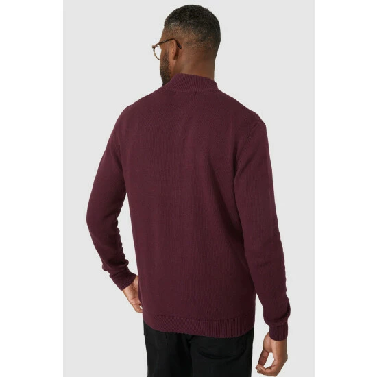 Maine Premium Pure Cotton Zip Thru Knit Jumper For Male 6 Maine Premium Pure Cotton Zip Thru Knit Jumper For Male - Image 4