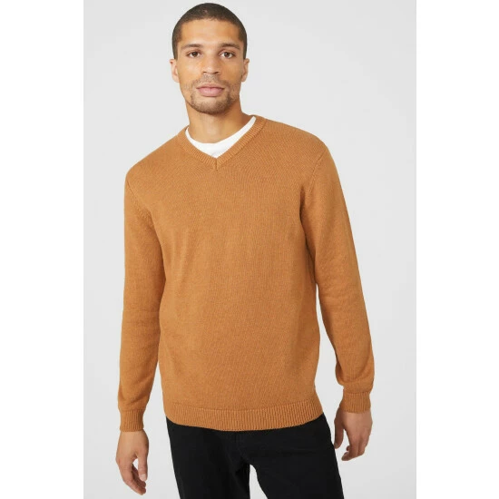 Maine Premium Pure Cotton V-neck Jumper For Male 14 Maine Premium Pure Cotton V-neck Jumper For Male - Image 12