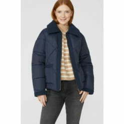 Maine Borg Collar Patch Pocket Padded Jacket For Female -Maine New England Shop unnamed file 2018