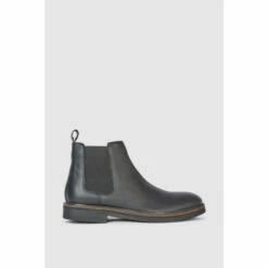 Maine Hampton Leather Crepe Effect Chelsea Boot For Male
