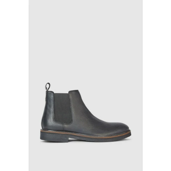 Maine Hampton Leather Crepe Effect Chelsea Boot For Male 3 Maine Hampton Leather Crepe Effect Chelsea Boot For Male