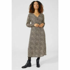 Maine Longsleeve Button Detail Dress For Female -Maine New England Shop unnamed file 2036