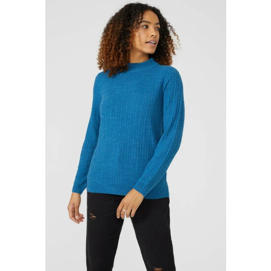 Maine Cable Stitch Turtle Neck Ultrasoft Jumper For Female 11 Maine Cable Stitch Turtle Neck Ultrasoft Jumper For Female - Image 9