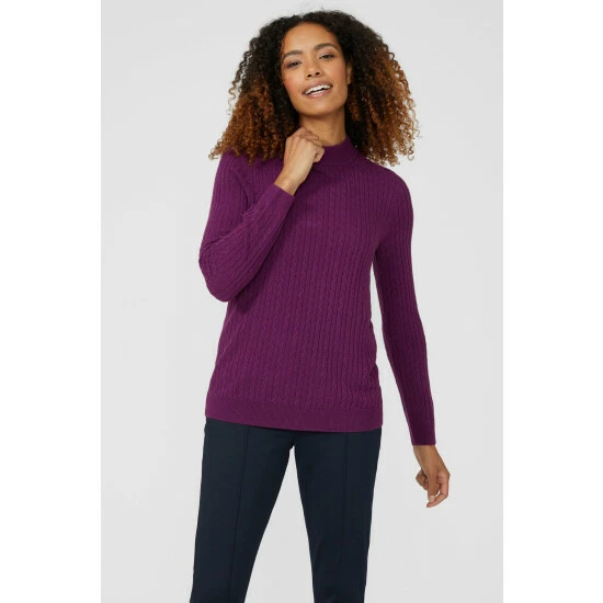 Maine Cable Stitch Turtle Neck Ultrasoft Jumper For Female 12 Maine Cable Stitch Turtle Neck Ultrasoft Jumper For Female - Image 10