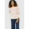 Maine Soft Stripe Cotton Crew Neck Jumper For Female -Maine New England Shop unnamed file 2097