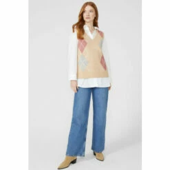 Maine Large Argyle V Neck Tank For Female -Maine New England Shop unnamed file 2109