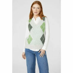 Maine Large Argyle V Neck Tank For Female -Maine New England Shop unnamed file 2110