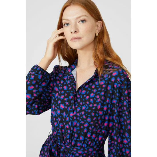 Maine Animal Print Tunic Dress For Female 5 Maine Animal Print Tunic Dress For Female - Image 3