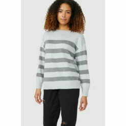 Maine Crew Neck Cotton Jumper For Female