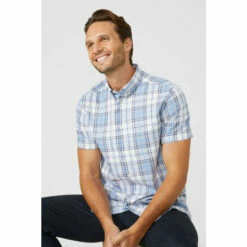 Maine Graph Check Shirt For Male