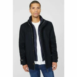 Maine Wool Blend Mock Funnel Neck Jacket For Male -Maine New England Shop unnamed file 2212