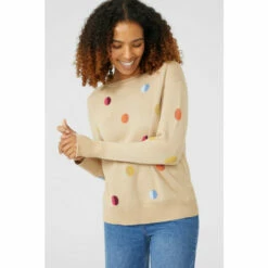 Maine Double Spot Intarsia Crew Neck Jumper For Female 15 Maine Double Spot Intarsia Crew Neck Jumper For Female -Maine New England Shop unnamed file 2227