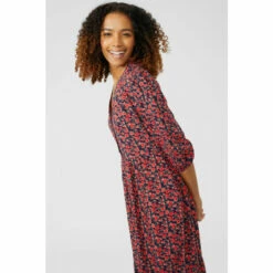 Maine Button Front Tiered Printed Dress For Female -Maine New England Shop unnamed file 2249