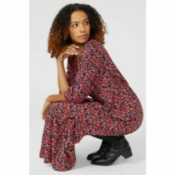 Maine Button Front Tiered Printed Dress For Female -Maine New England Shop unnamed file 2252