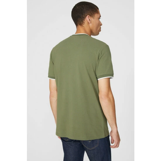 Maine Tipped Pique T-shirt For Male 5 Maine Tipped Pique T-shirt For Male - Image 3