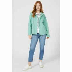 Maine Fleece Lined Hooded Rain Jacket For Female