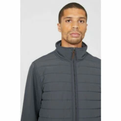 Maine Jersey And Quilt Hybrid Zip Thru Jacket For Male -Maine New England Shop unnamed file 241