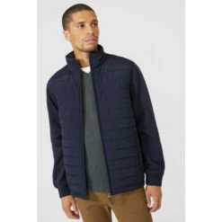 Maine Jersey And Quilt Hybrid Zip Thru Jacket For Male -Maine New England Shop unnamed file 245