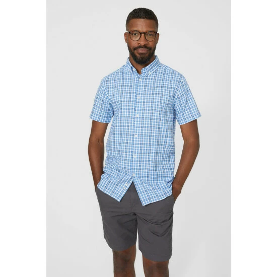 Maine Textured Check Shirt For Male 8 Maine Textured Check Shirt For Male - Image 6