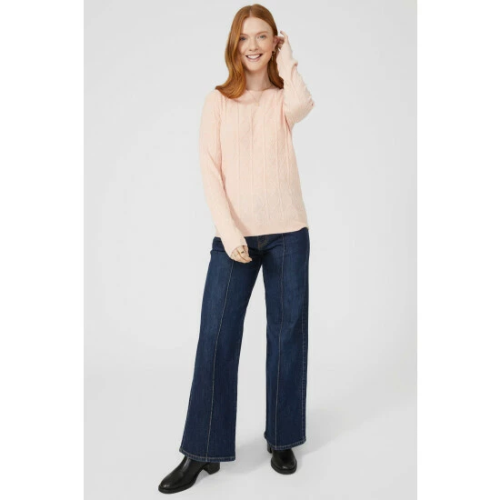 Maine (Me) Diamond Cable Crew Neck Ultrasoft Jumper For Female 4 Maine (Me) Diamond Cable Crew Neck Ultrasoft Jumper For Female - Image 2