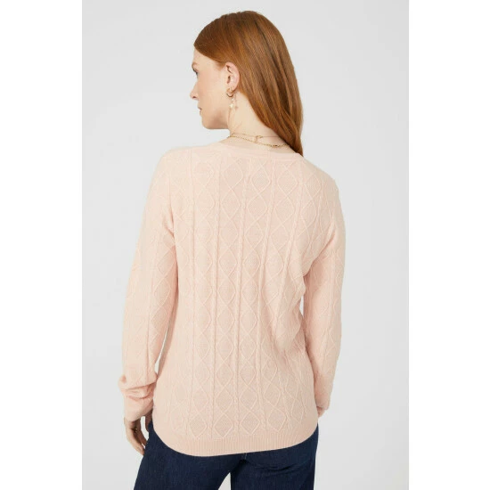 Maine (Me) Diamond Cable Crew Neck Ultrasoft Jumper For Female 6 Maine (Me) Diamond Cable Crew Neck Ultrasoft Jumper For Female - Image 4