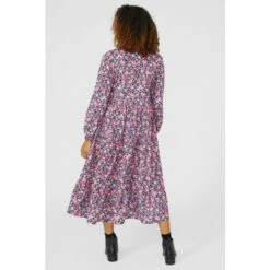 Maine Ditsy Floral Printed Midi Tiered Dress For Female -Maine New England Shop unnamed file 2520