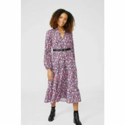 Maine Ditsy Floral Printed Midi Tiered Dress For Female -Maine New England Shop unnamed file 2521