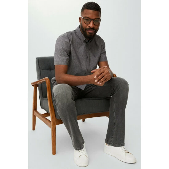 Maine Straight Leg Stretch Grey Jean For Male 7 Maine Straight Leg Stretch Grey Jean For Male - Image 5