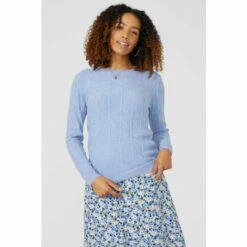 Maine Diamond Cable Crew Neck Ultrasoft Jumper For Female -Maine New England Shop unnamed file 2572