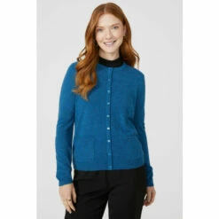 Maine Geo Stitch Button Through Ultrasoft Cardigan For Female -Maine New England Shop unnamed file 2582