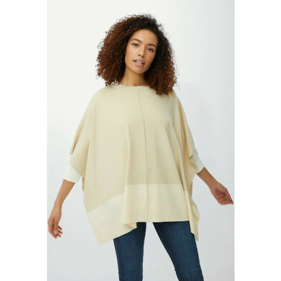 Maine Shortsleeve Colour Block Poncho For Female 6 Maine Shortsleeve Colour Block Poncho For Female - Image 4