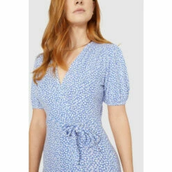 Maine Ditsy Print Mock Wrap Jersey Dress For Female -Maine New England Shop unnamed file 2606