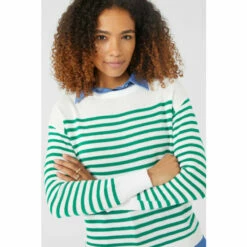 Maine Mock Chambray Shirt Plain Yoke Striped Jumper For Female -Maine New England Shop unnamed file 2628