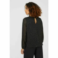 Maine Chiffon Dobby Spot Metallic Blouse For Female -Maine New England Shop unnamed file 2643