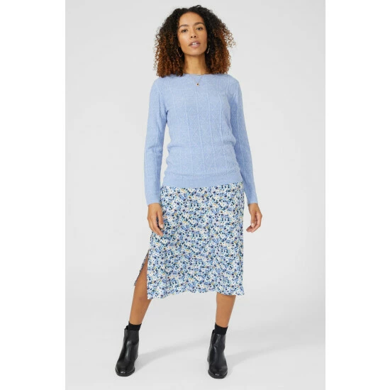 Maine Floral Printed Midi Skirt For Female 4 Maine Floral Printed Midi Skirt For Female - Image 2