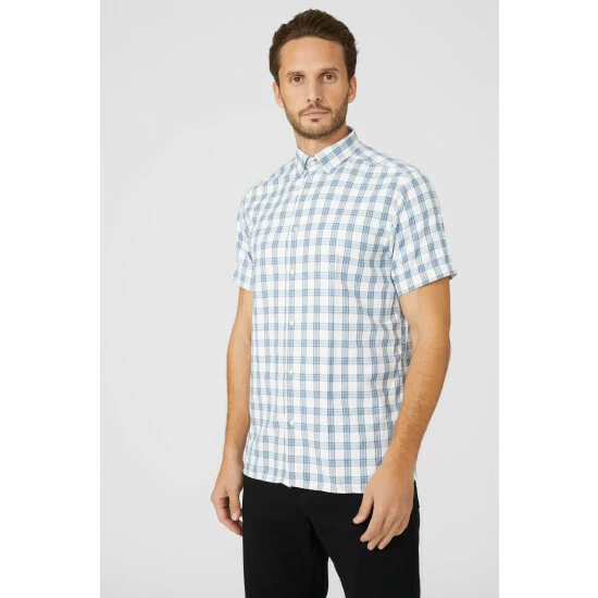 Maine Classic Box Check Shirt For Male 8 Maine Classic Box Check Shirt For Male - Image 6