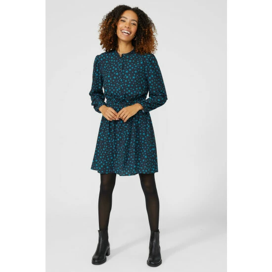 Maine Star Print Tunic Dress For Female 3 Maine Star Print Tunic Dress For Female