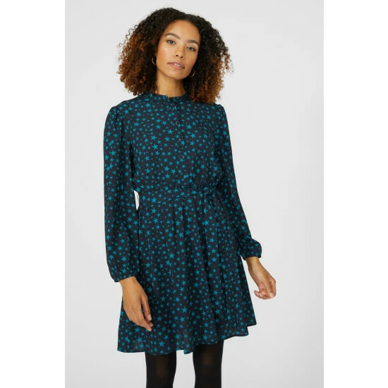 Maine Star Print Tunic Dress For Female 4 Maine Star Print Tunic Dress For Female - Image 2