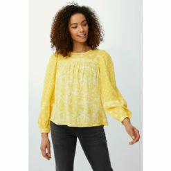 Maine Flower Mix & Match Print Scoop Neck Top For Female -Maine New England Shop unnamed file 2695