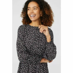 Maine Ditsy Printed Fit & Flare Dress For Female -Maine New England Shop unnamed file 2720