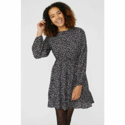 Maine Ditsy Printed Fit & Flare Dress For Female -Maine New England Shop unnamed file 2723