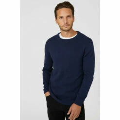 Maine Premium Pure Cotton Crew Neck Jumper For Male -Maine New England Shop unnamed file 274