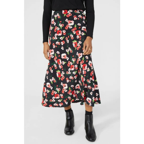 Maine Floral Printed Bias Cut Skirt For Female 4 Maine Floral Printed Bias Cut Skirt For Female - Image 2