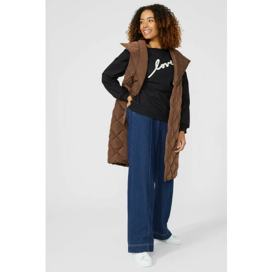 Maine Scoop Neck Happy Slogan Sweat For Female 7 Maine Scoop Neck Happy Slogan Sweat For Female - Image 5