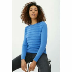 Maine Towelling Stripe Cotton Jumper For Female -Maine New England Shop unnamed file 2890